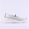 Heavenly Feet Diamante Detail Loafer - Silver